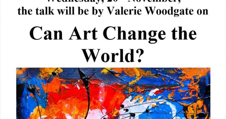 History Society – Can Art Change the World